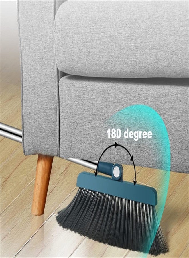 GNEY Broom and Dustpan Set - Self-Cleaning Broom Bristles - Ideal Kitchen, Home and Lobby Broom and Dustpan Combo - Premium Brush, Wisp and Dust Cleaner (Design 2) - Image 4